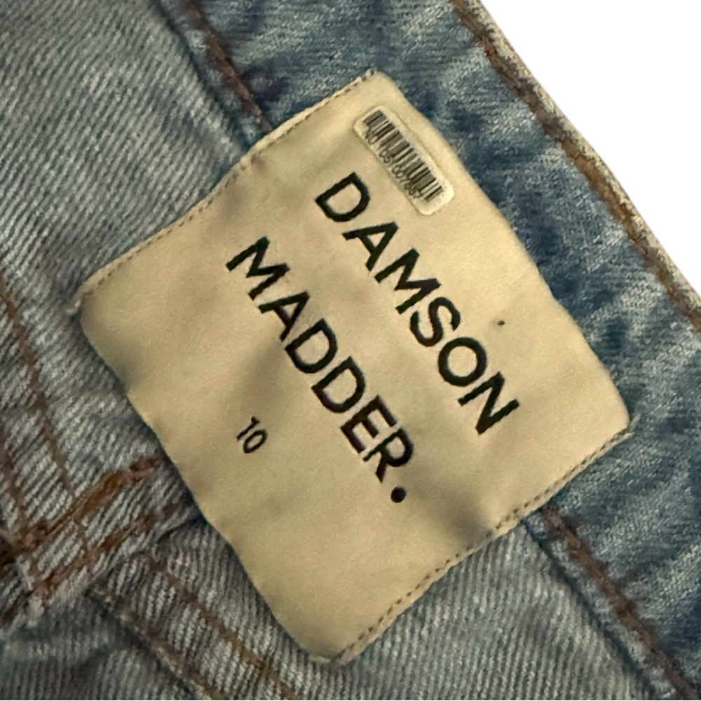 Damson Madder Floral Flower Blue Jeans High Waisted Size 10 UK / 6 US Jean Denim - Picture 11 of 11